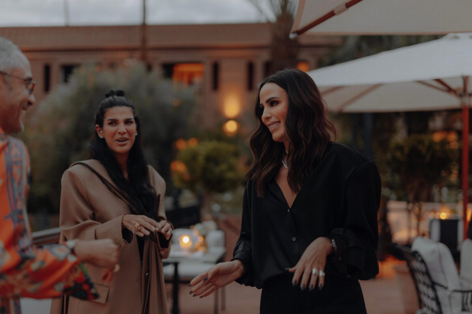 Laila Aziz lors de son défilé de mode, à Marrakech, collection capsule du Fashion Trust Arabia